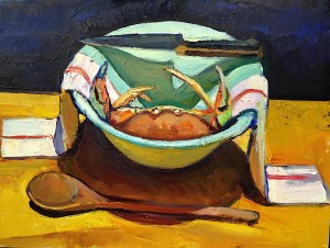 6.Crab, bowl, knife and spoon